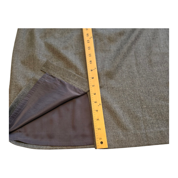 Talbots Womens Pencil Skirt Size 14W Gray Wool Blend Below Knee Professional - Picture 10 of 10